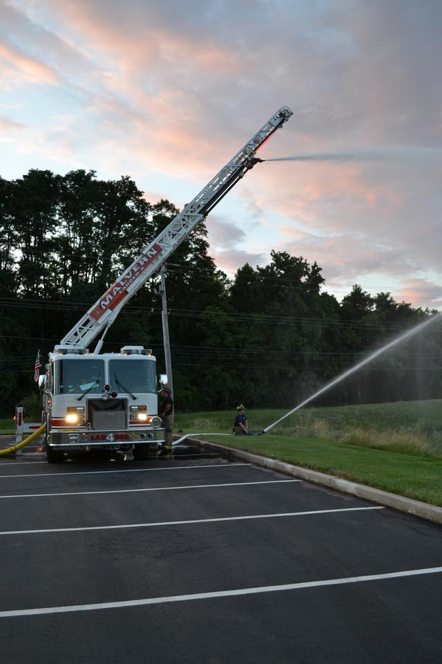 Tanker Shuttle Training- the end of the line at the scene